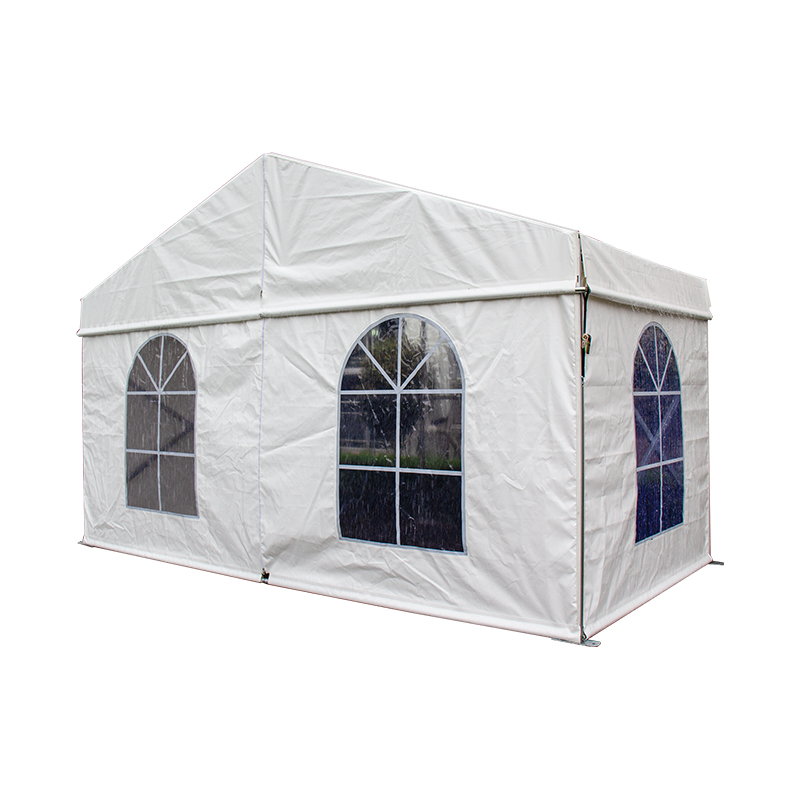 Tente d'arrière-cour pour l'extérieur, tente à baldaquin avec 3 murs latéraux, tente de mariage de fête blanche améliorée, Tent étanche à gazebo