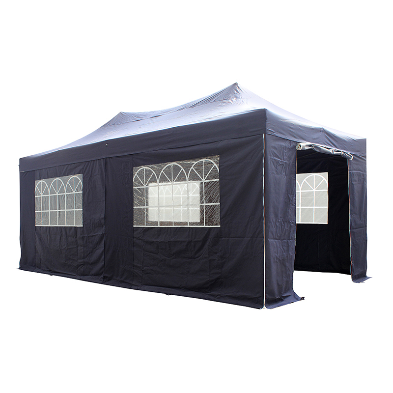 Gazébo à canopée pliante de 3x6m extérieur