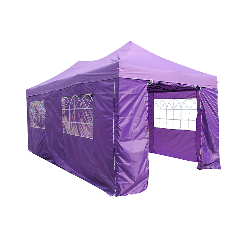 Gazébo à canopée pliante de 3x6m extérieur